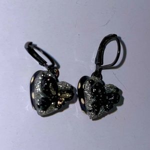 Betsey Johnson B&W Bow Earrings